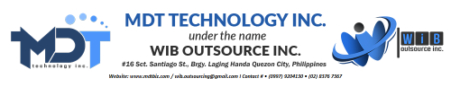 Job openings in MDT Technology Inc. under the name WIB Outsource Inc. logo